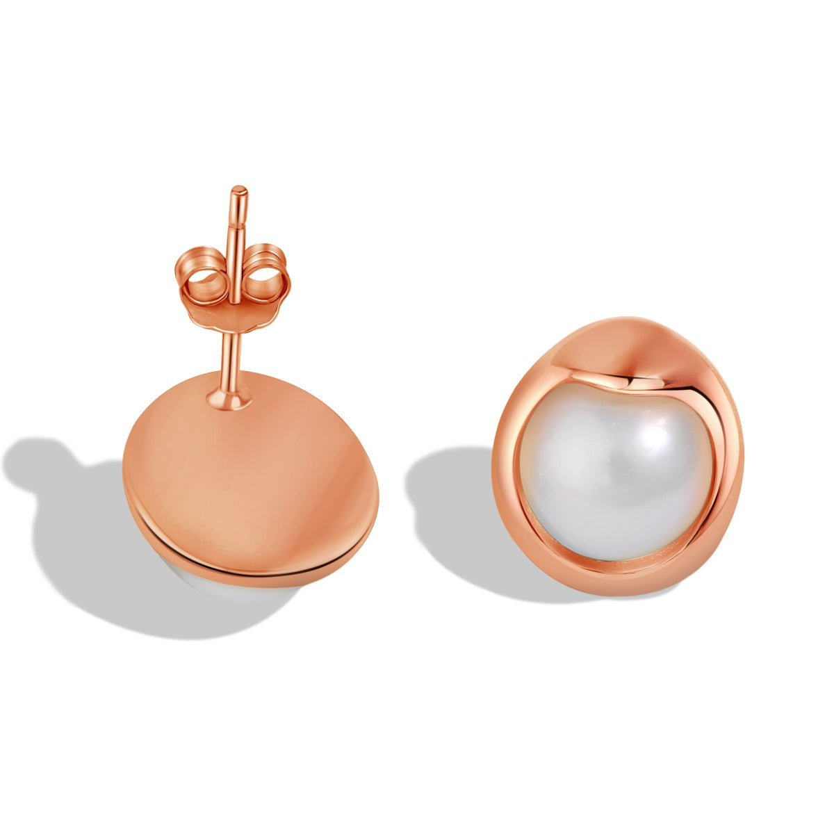 [CharmAmor]Dainty Bread Pearl Earrings