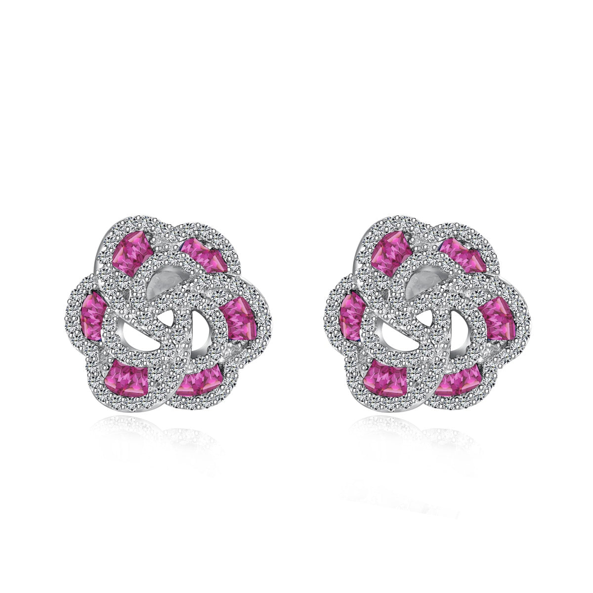 [CharmAmor]Exquisite Flower Shape Daily Earrings