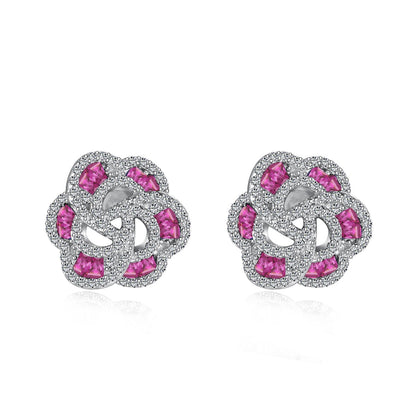 [CharmAmor]Exquisite Flower Shape Daily Earrings