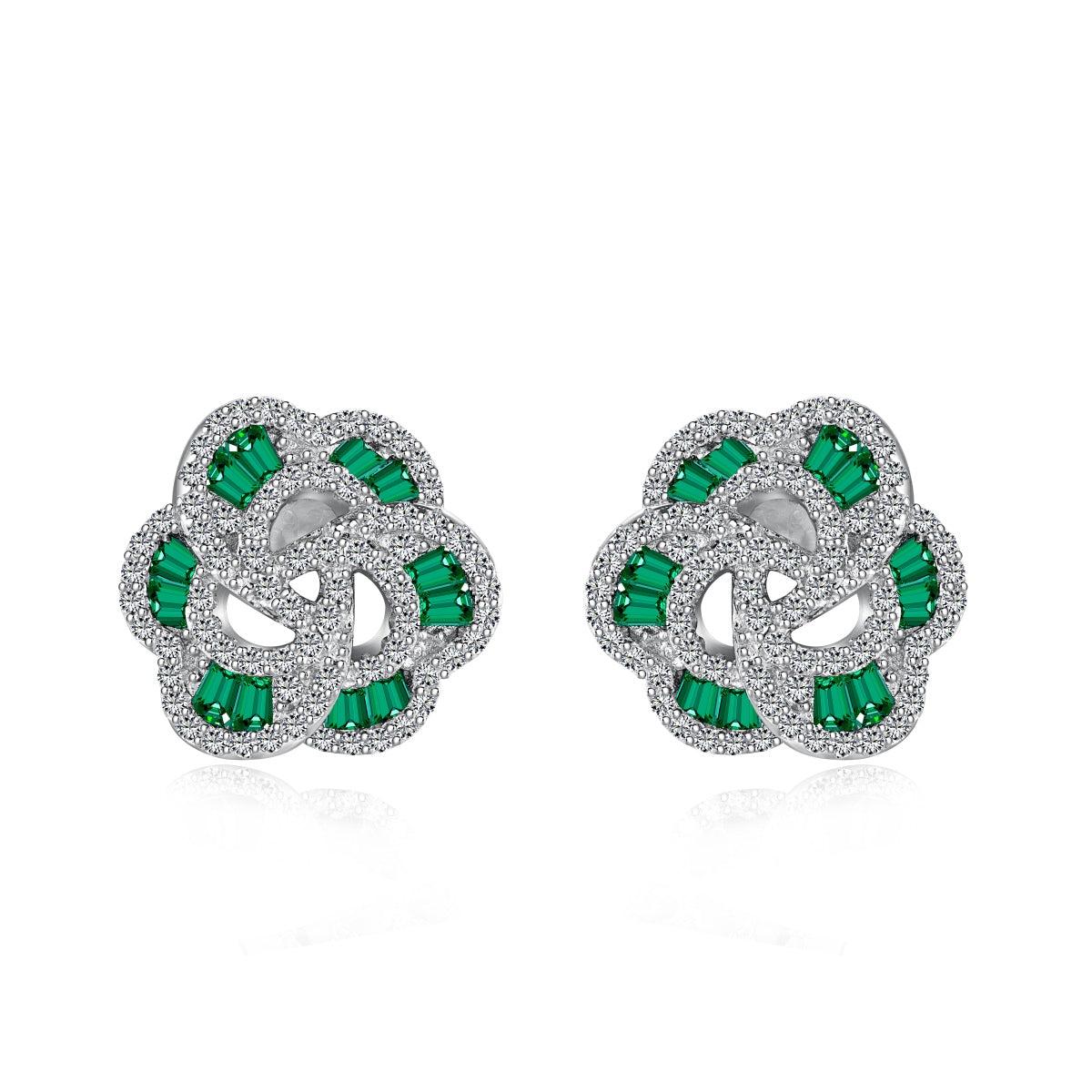 [CharmAmor]Exquisite Flower Shape Daily Earrings