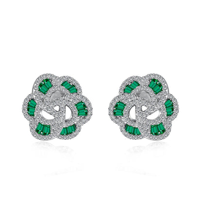 [CharmAmor]Exquisite Flower Shape Daily Earrings