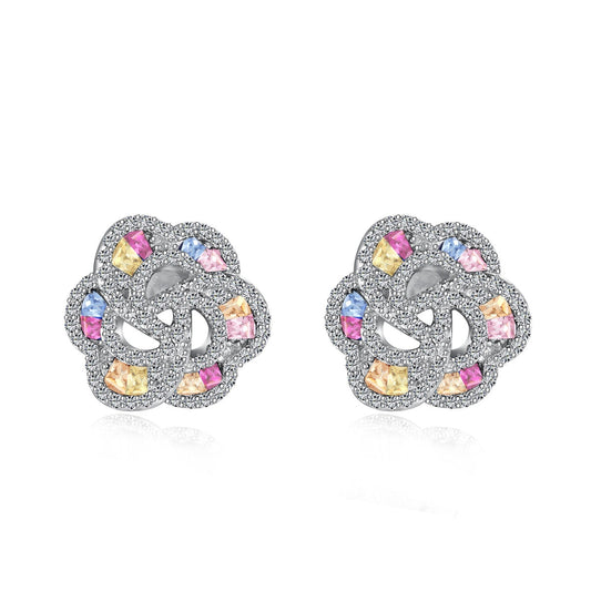 [CharmAmor]Exquisite Flower Shape Daily Earrings