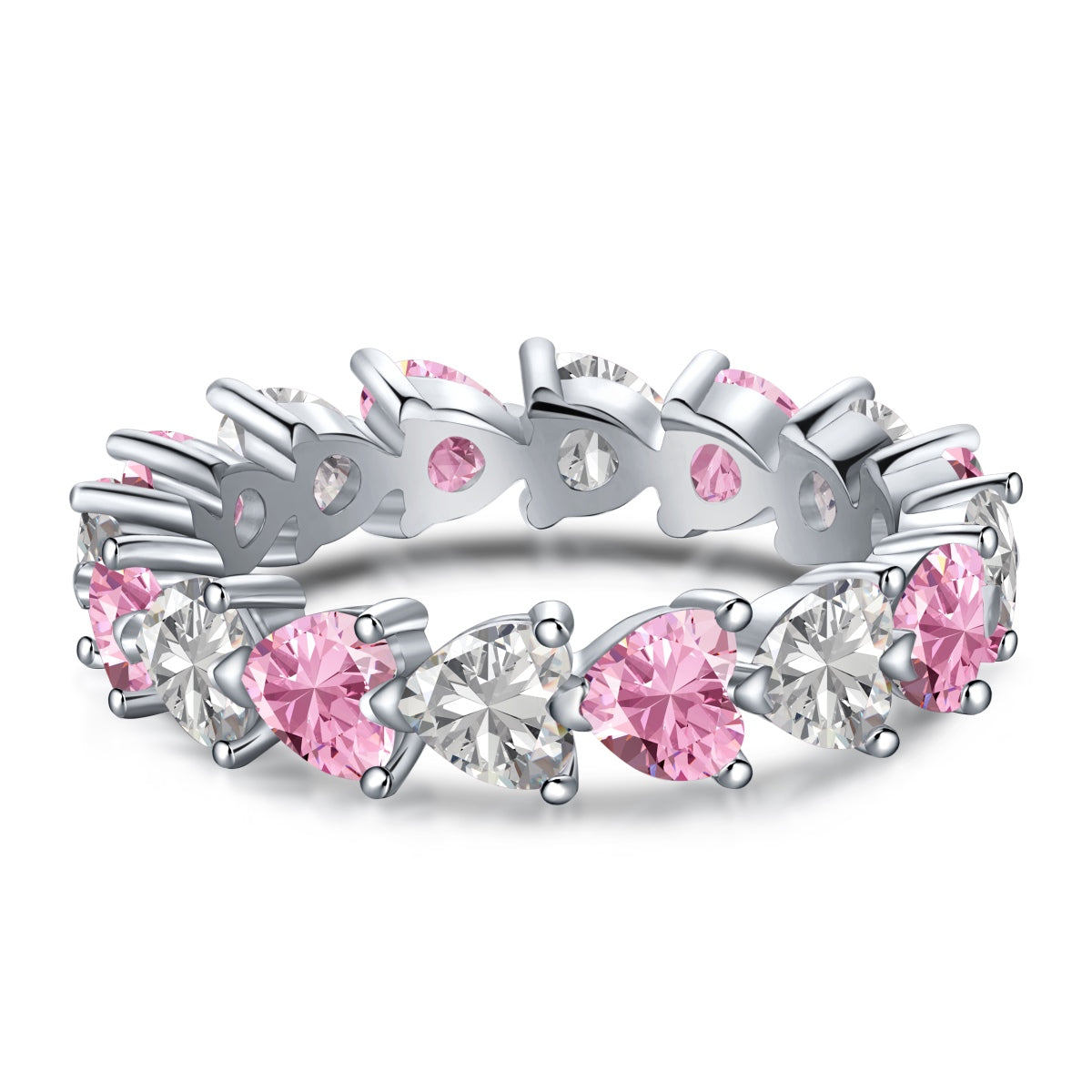 [CharmAmor]0.25 Carat Radiant Romance Heart Cut Lover Ring