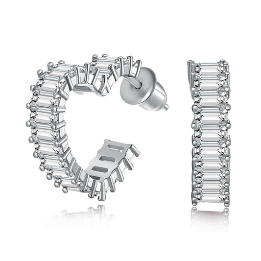 [CharmAmor]Radiant Heart Cutout Earrings