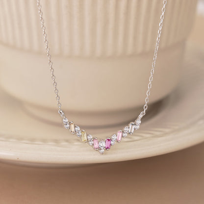 [CharmAmor]Dazzling Rainbow Necklace