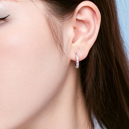 [CharmAmor]Radiant Colorful Round Cut Earrings