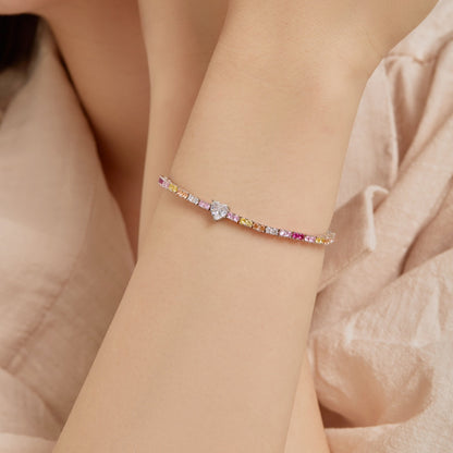 [CharmAmor]Delicate Romantic Heart Shape Lover Bracelet