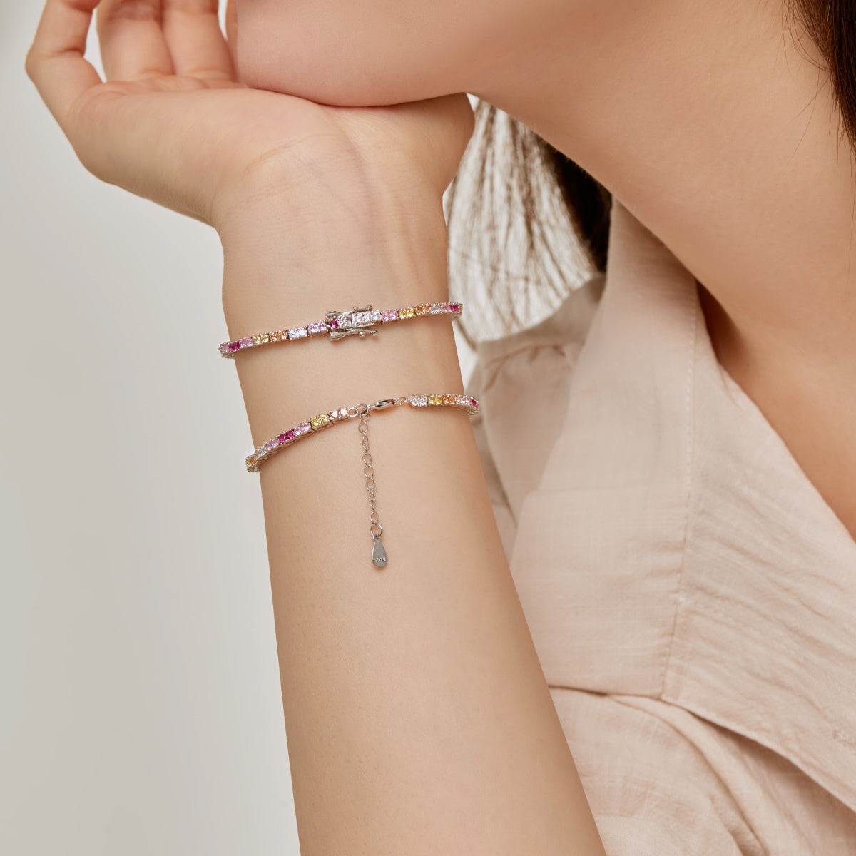 [CharmAmor]Delicate Romantic Heart Shape Lover Bracelet
