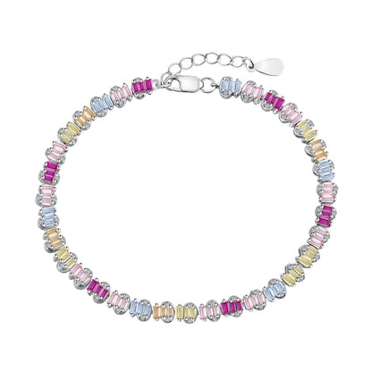 [CharmAmor]Delicate Colorful Emerald Cut Party Bracelet