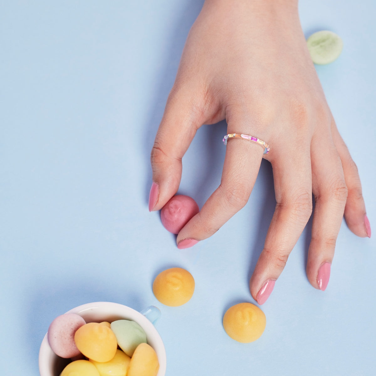 [CharmAmor]Lively In Shades Elegant Radiant Cut Daily Ring