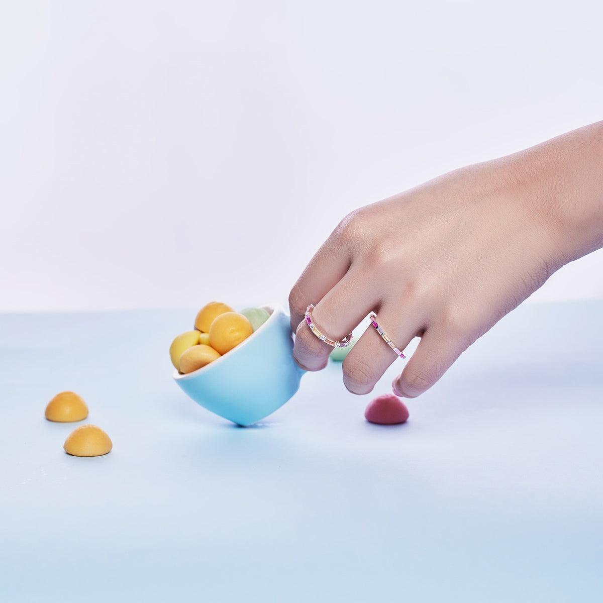 [CharmAmor]Lively In Shades Elegant Radiant Cut Daily Ring