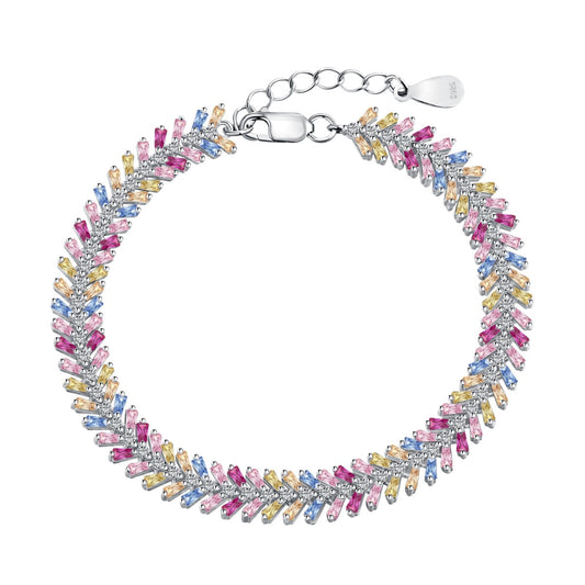 [CharmAmor]Dainty Radiant Emerald Cut Daily Bracelet