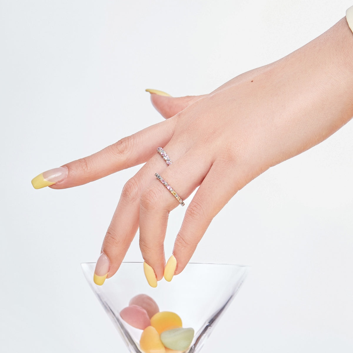 [CharmAmor]Charming Colorful Round Cut Daily Ring