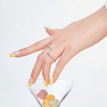 [CharmAmor]Charming Colorful Round Cut Daily Ring