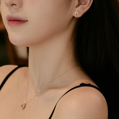 [CharmAmor]Delicate Unique Oval Cut Daily Earrings