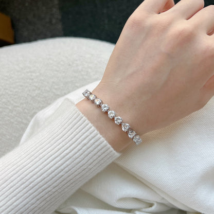 [CharmAmor]0.75 Carat Elegant Romantic Heart Shape Lover Bracelet