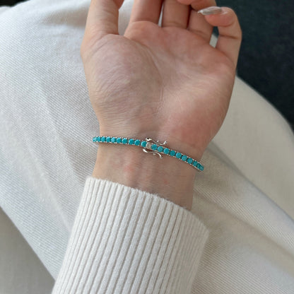 [CharmAmor]Dainty Charming Round Cut Tennis Bracelet