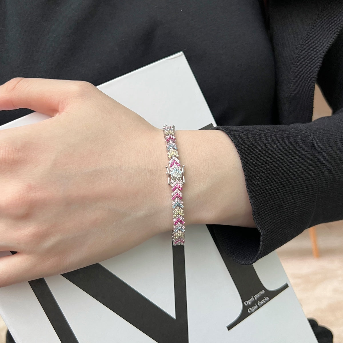 [CharmAmor]Ornate Sparkling Round Cut Party Bracelet