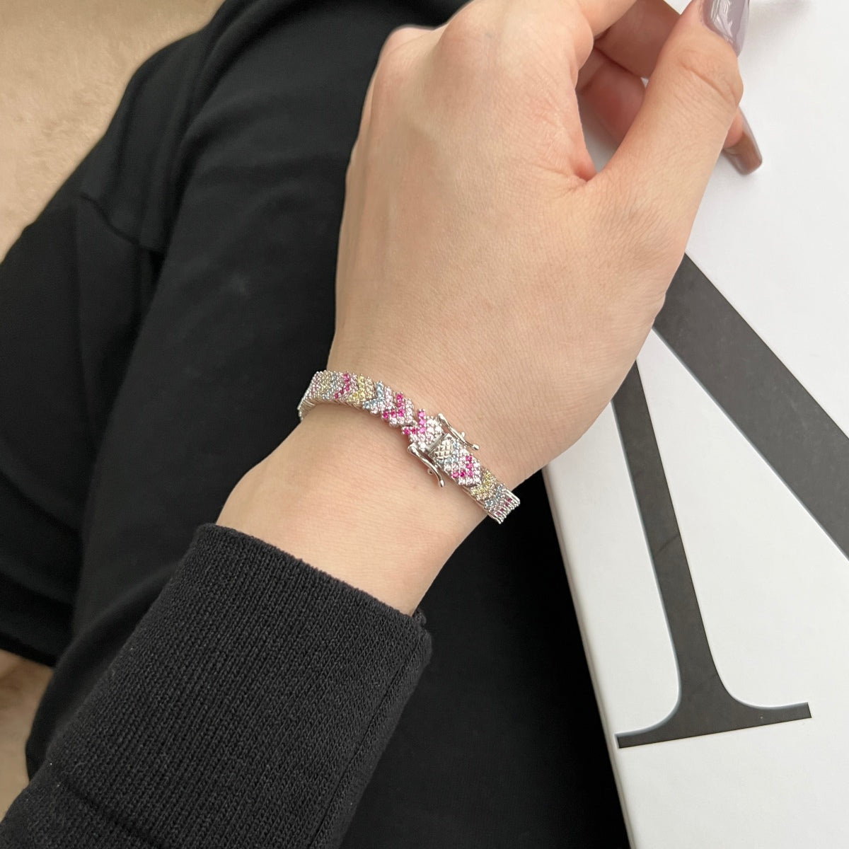 [CharmAmor]Ornate Sparkling Round Cut Party Bracelet