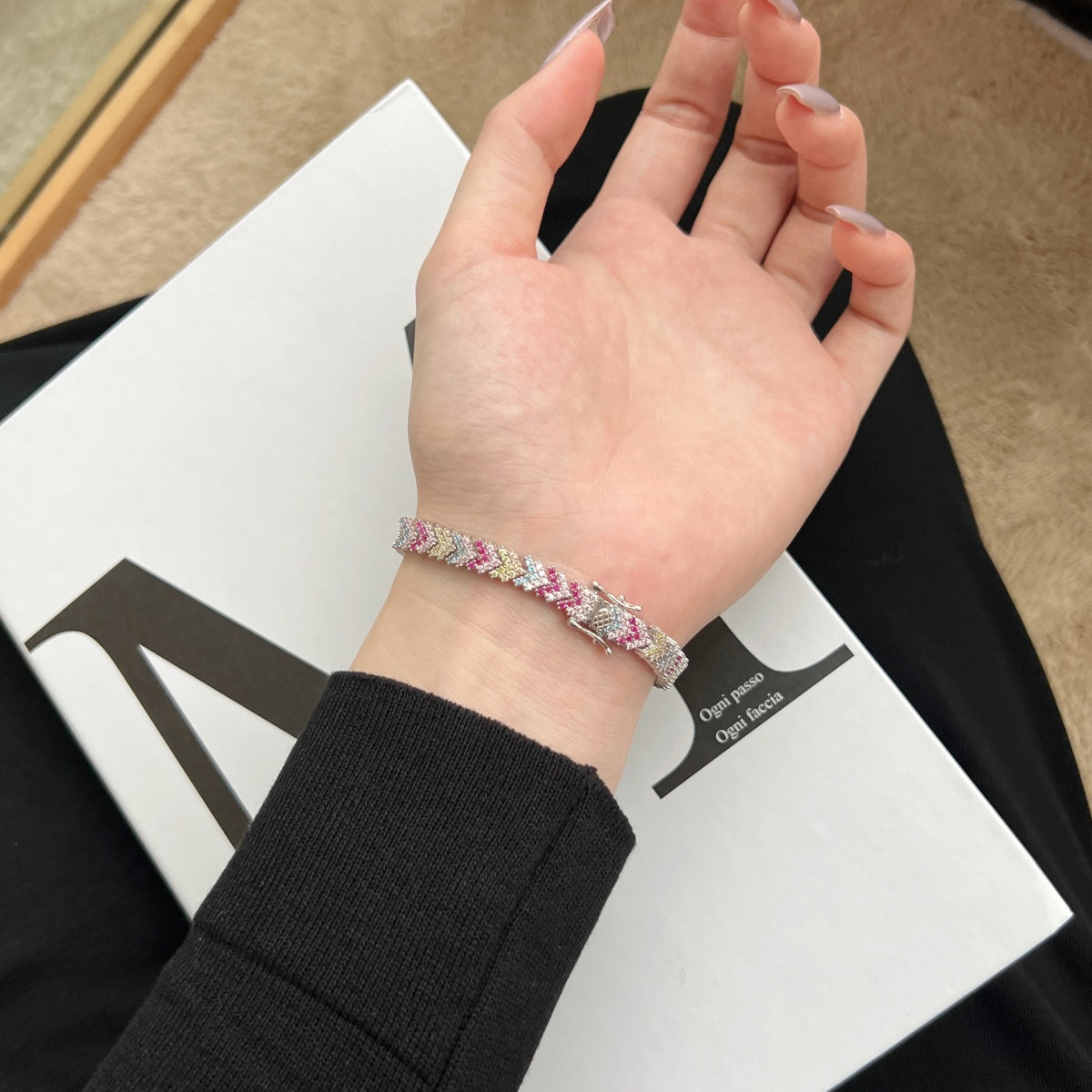 [CharmAmor]Ornate Sparkling Round Cut Party Bracelet