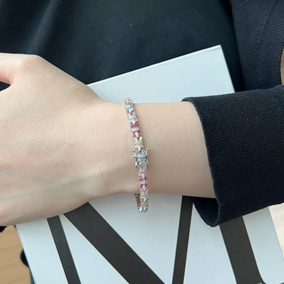 [CharmAmor]Radiant Colorful Emerald Cut Party Bracelet