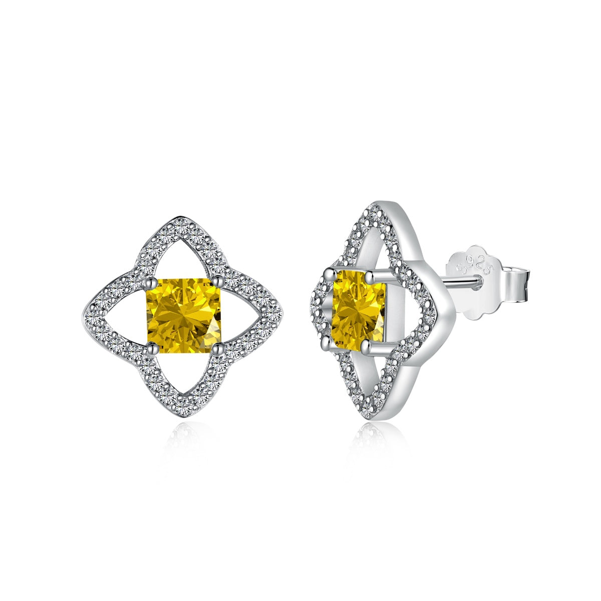 [CharmAmor]Elegant Star Shape Princess Cut Daily Earrings