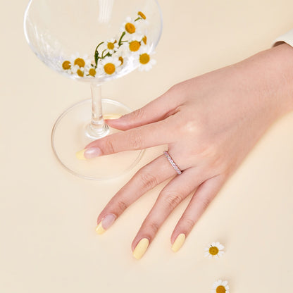 [CharmAmor]Dainty Ebullient Round Cut Daily Ring