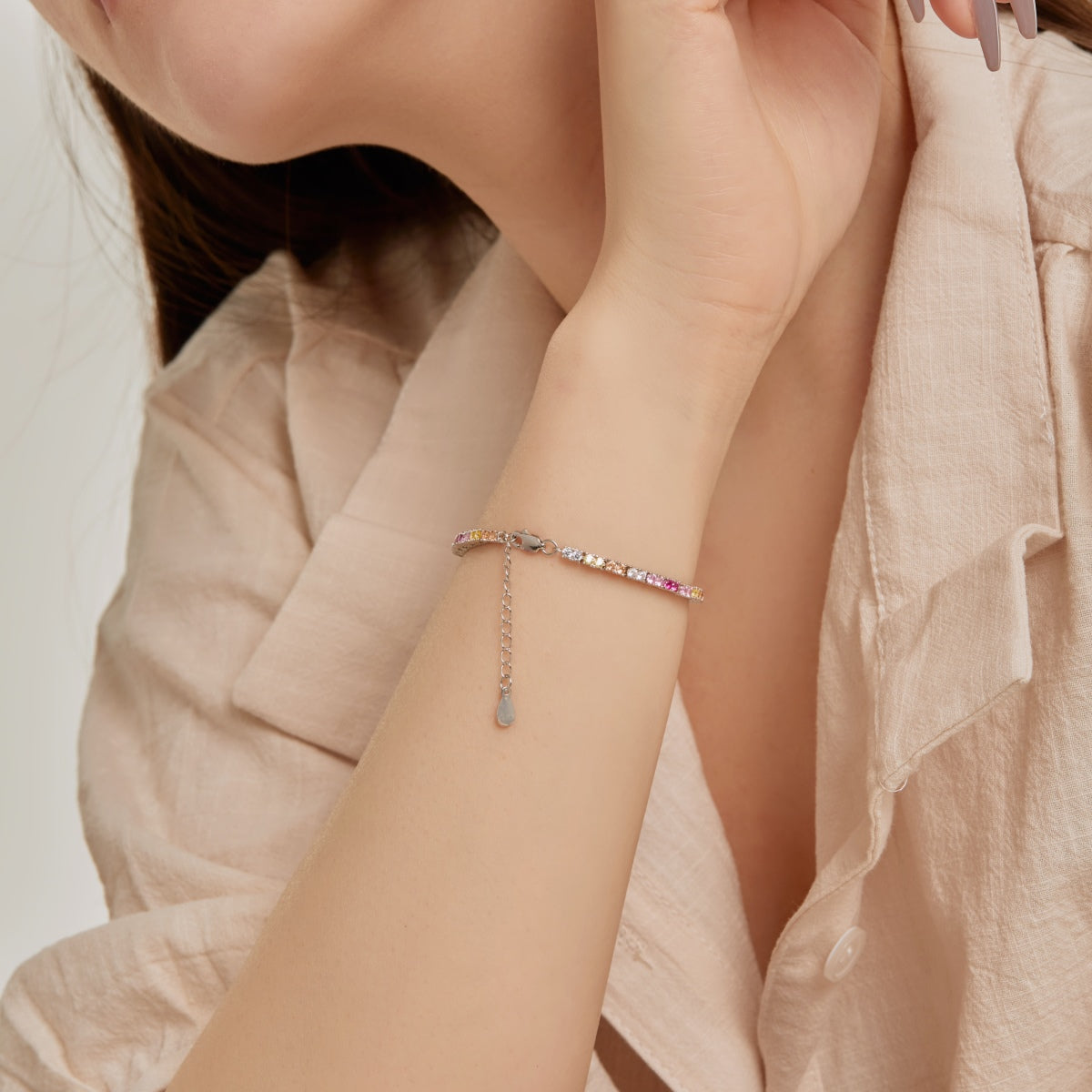 [CharmAmor]Delicate Romantic Heart Shape Lover Bracelet