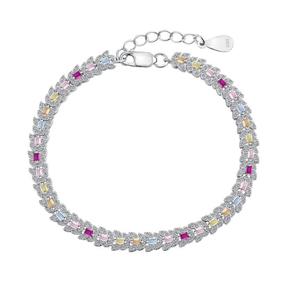 [CharmAmor]Delicate Colorful Multi Cut Daily Bracelet