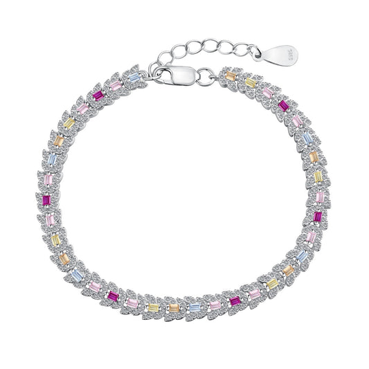 [CharmAmor]Delicate Colorful Multi Cut Daily Bracelet