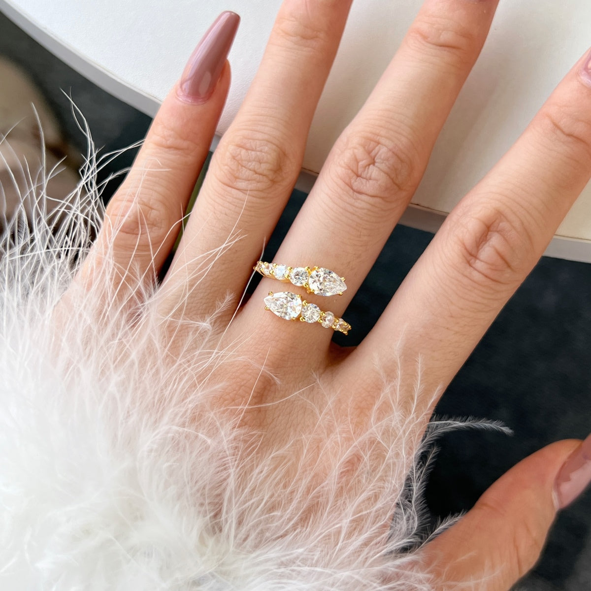 [CharmAmor]Delicate Lively Snake Shape Daily Ring