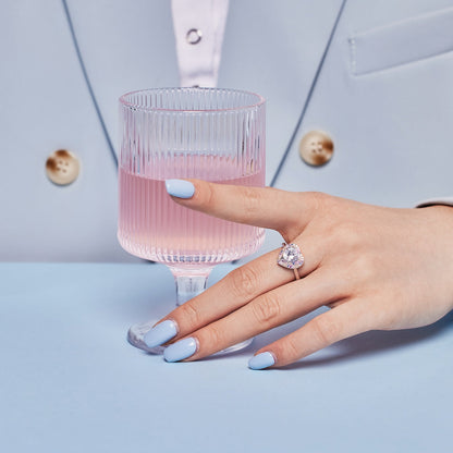 [CharmAmor]Delicate Ebullient Heart Shape Wedding Ring