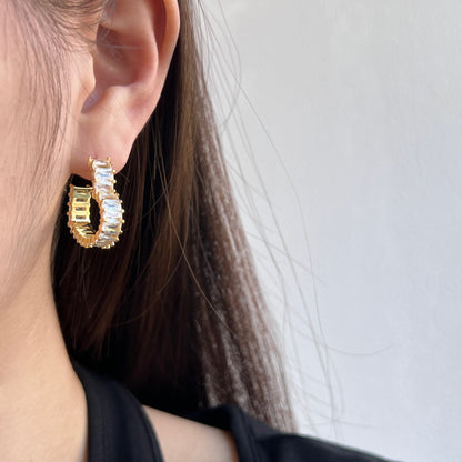 [CharmAmor]Radiant Heart Cutout Earrings