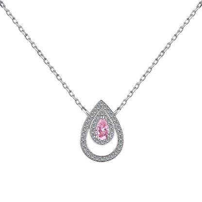 [CharmAmor]Sparkling Pear Cut Necklace
