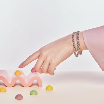 [CharmAmor]Radiant Colorful Emerald Cut Party Bracelet