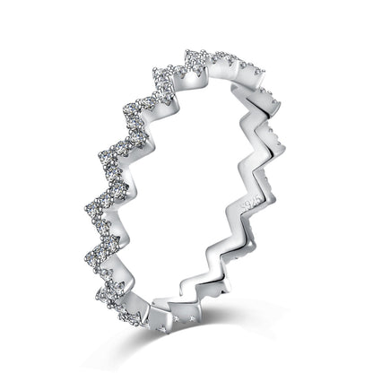 [CharmAmor]Delicate Enchanting Wave Shape Daily Ring