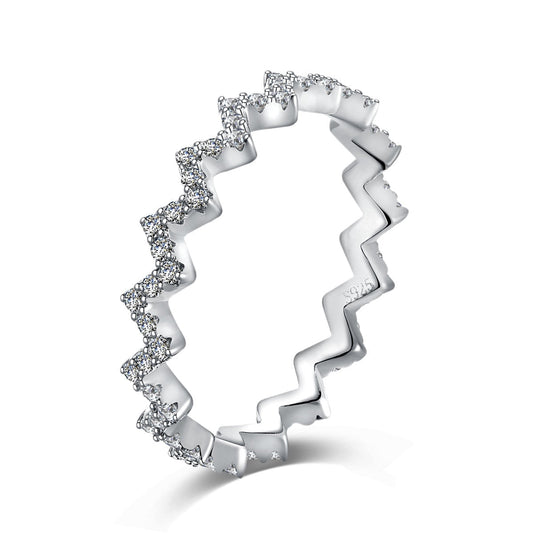 [CharmAmor]Delicate Enchanting Wave Shape Daily Ring