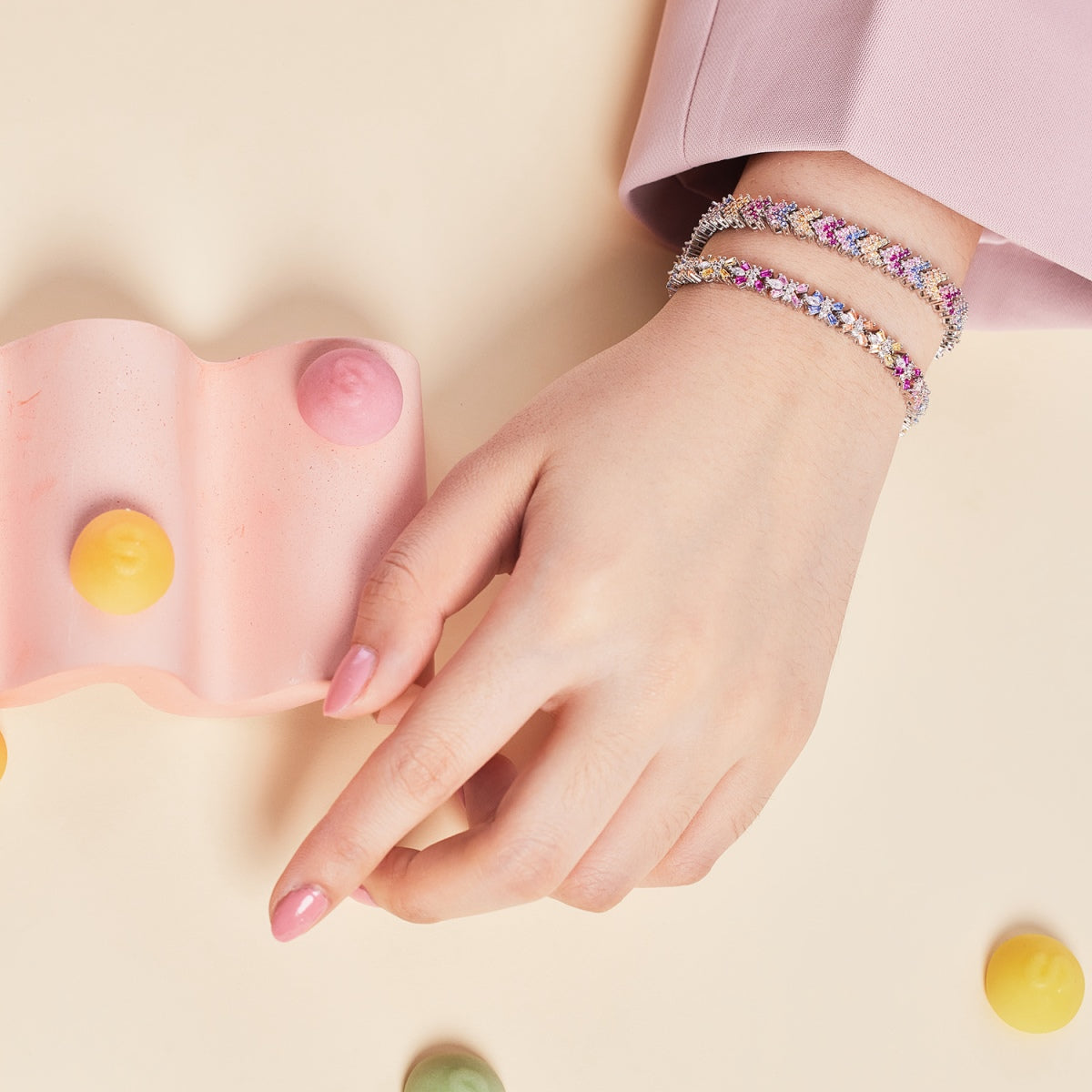 [CharmAmor]Ornate Sparkling Round Cut Party Bracelet