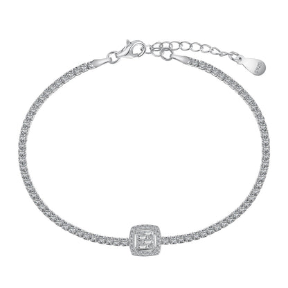 [CharmAmor]Luxurious Dazzling Square Shape Banquet Bracelet