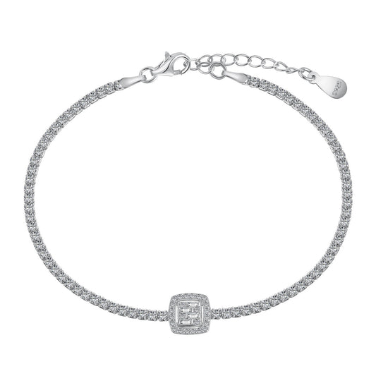 [CharmAmor]Luxurious Dazzling Square Shape Banquet Bracelet