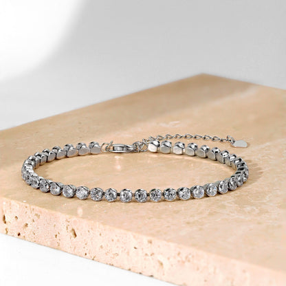 [CharmAmor]Dazzling Sparkling Round Cut Daily Bracelet