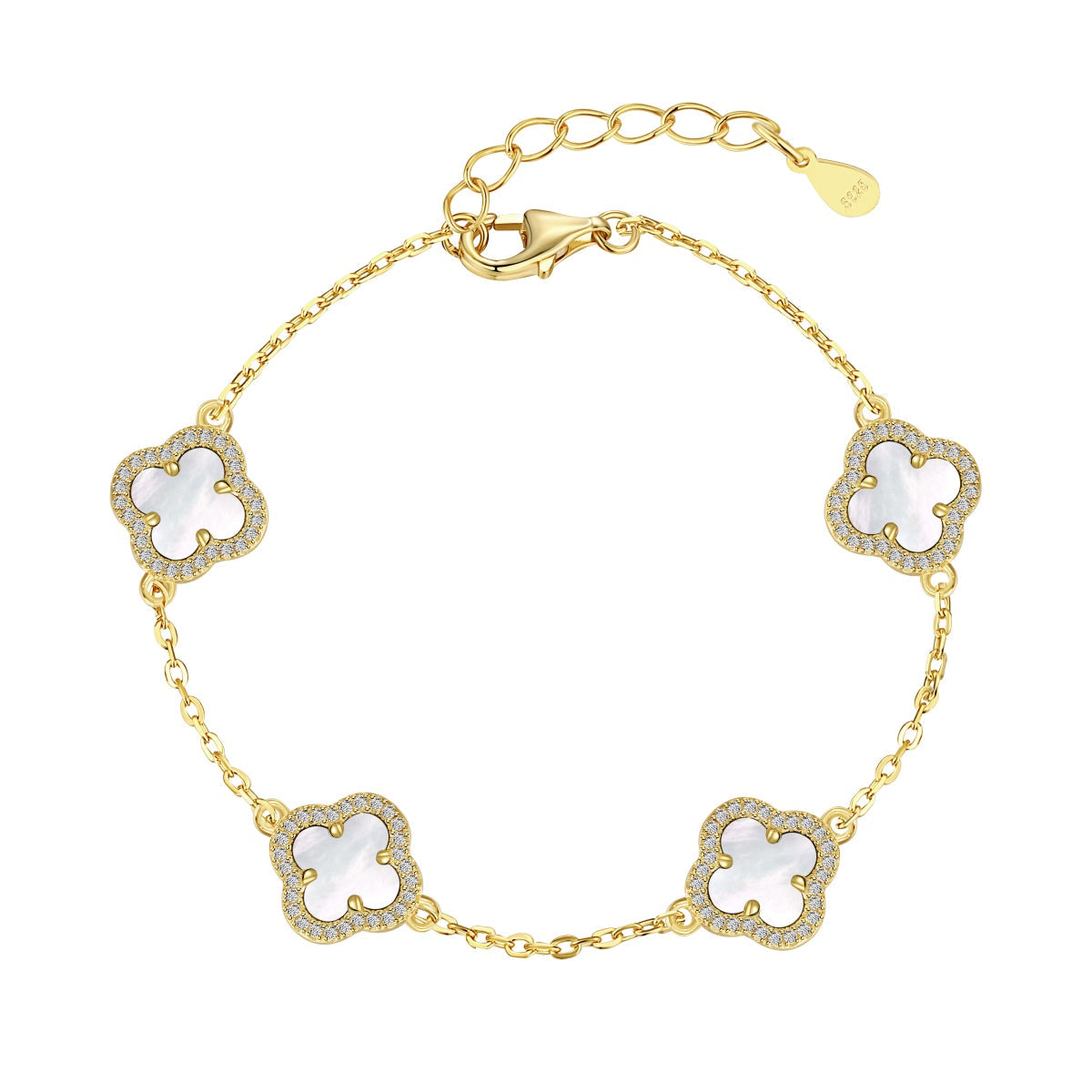 [CharmAmor]Four-Leaf Clover Exquisite Bracelet