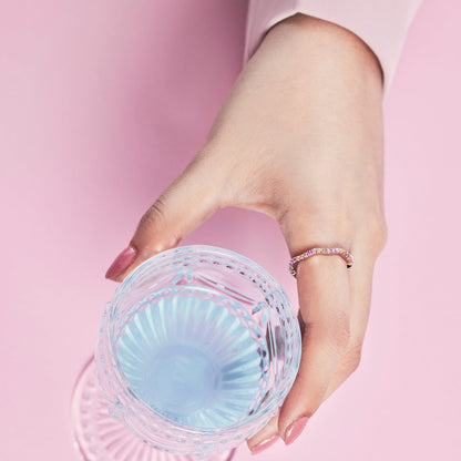 [CharmAmor]Dainty Colorful Round Cut Party Ring