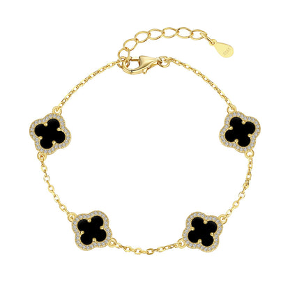 [CharmAmor]Four-Leaf Clover Exquisite Bracelet