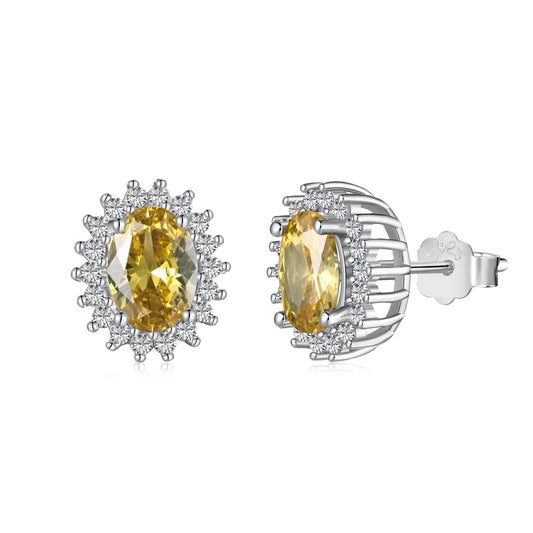 [CharmAmor]Delicate Radiant Oval Cut Daily Earrings