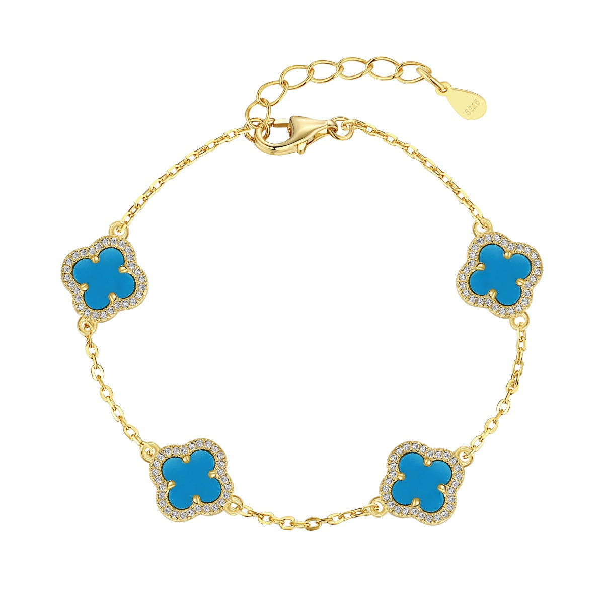 [CharmAmor]Four-Leaf Clover Exquisite Bracelet