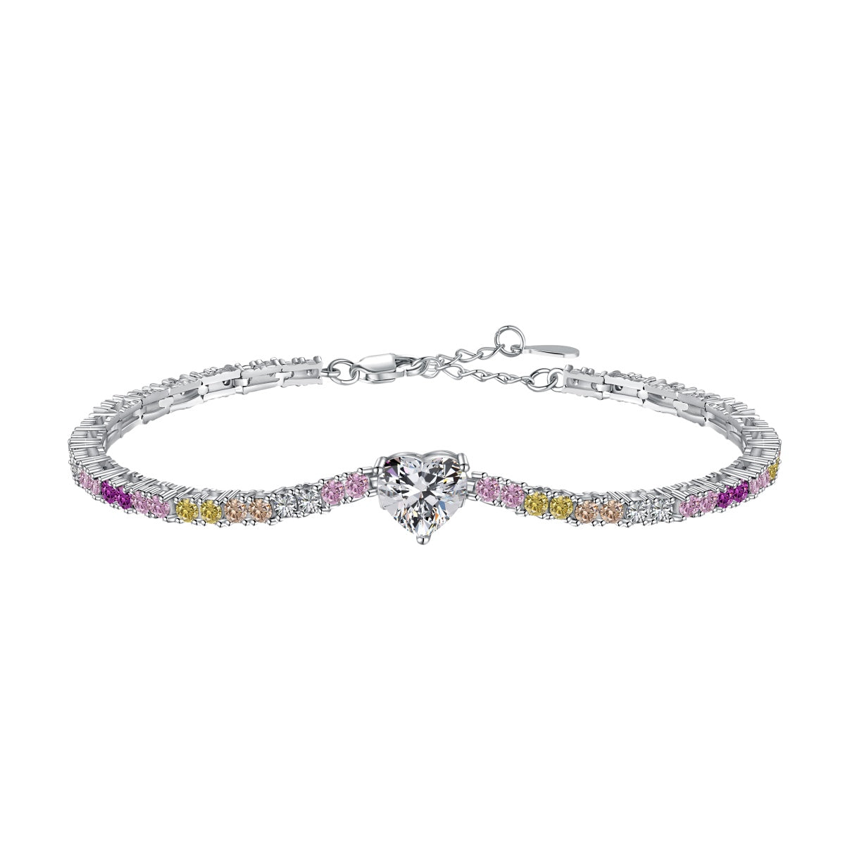 [CharmAmor]Delicate Romantic Heart Shape Lover Bracelet