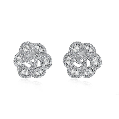 [CharmAmor]Exquisite Flower Shape Daily Earrings