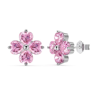 [CharmAmor]Four-Leaf Clover Ball Earrings