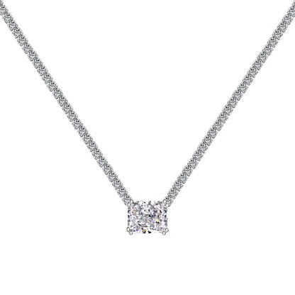 [CharmAmor]4.0 Carat Elegant Radiant Cut Necklace